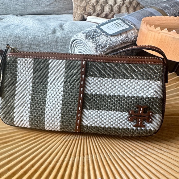 Tory Burch McGraw Stripe Wedge Shoulder Bag - Picture 2 of 6